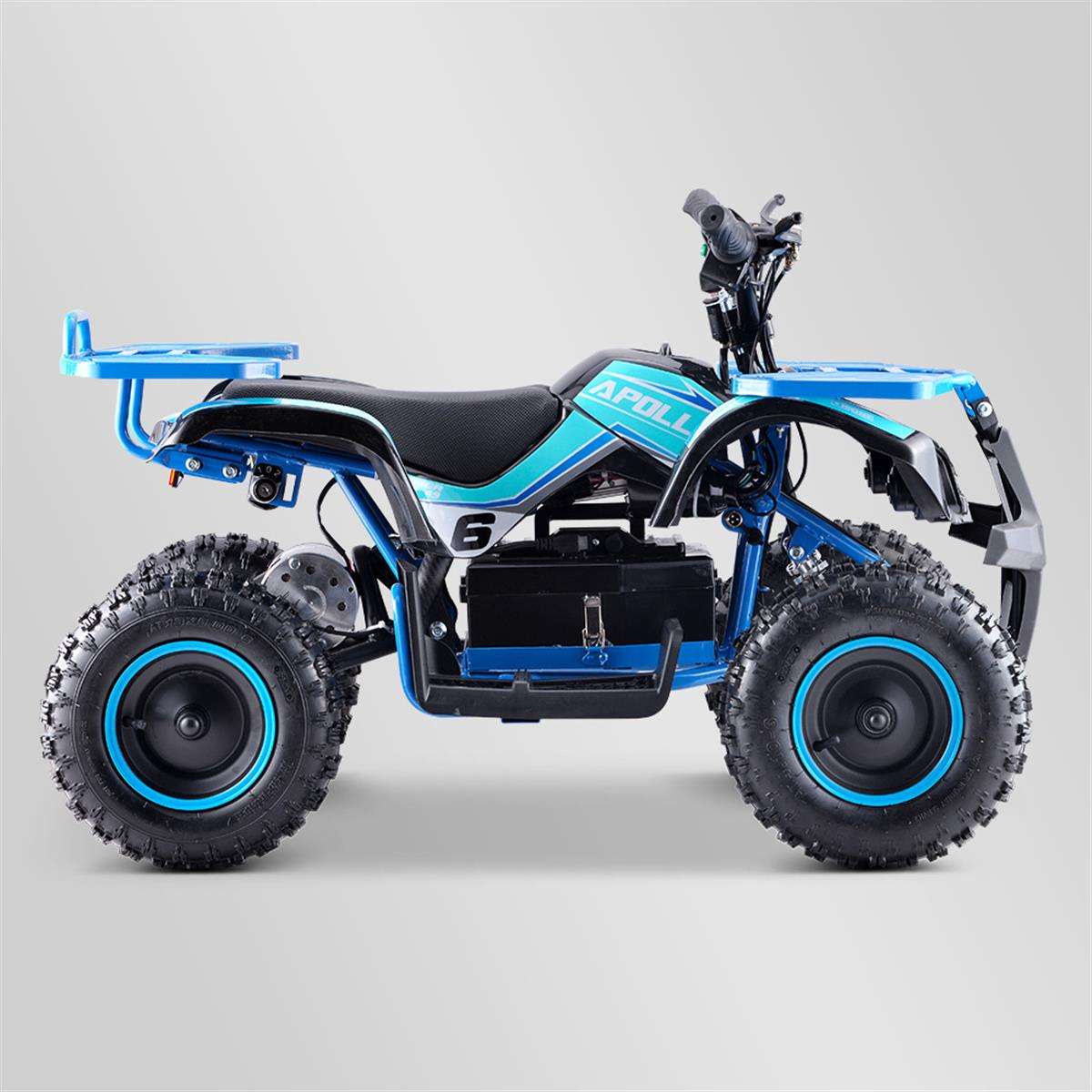 Quad Electrique 800w Enfant Bleu Utilitaire - Extrem Motos