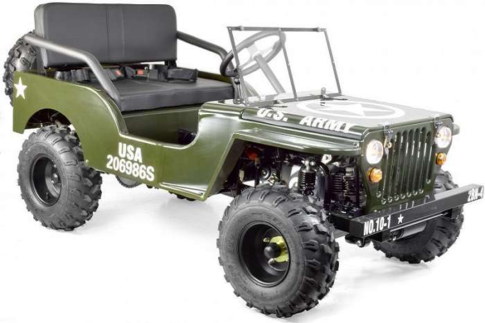 Mini Jeep Willys 150cc Thermique – Pour Enfant et Ado