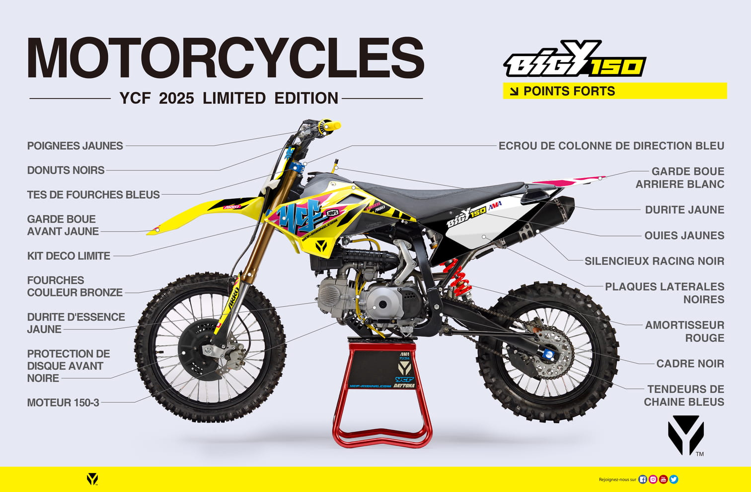 PIT BIKE - YCF BIGY 150 LIMITED – JAUNE – Image 2