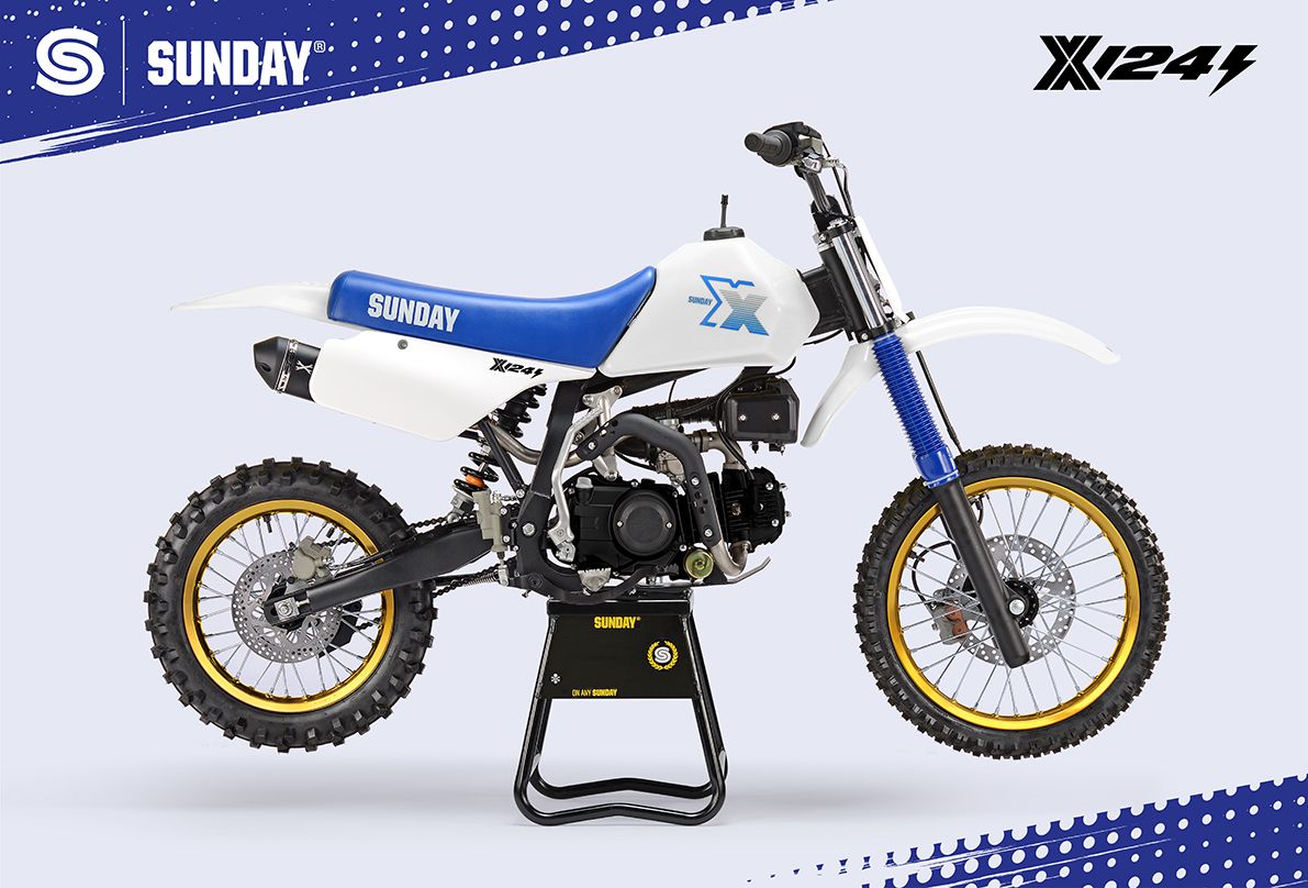 PIT BIKE - YCF SUNDAY X 124se SEMI AUTO BLANC 2026