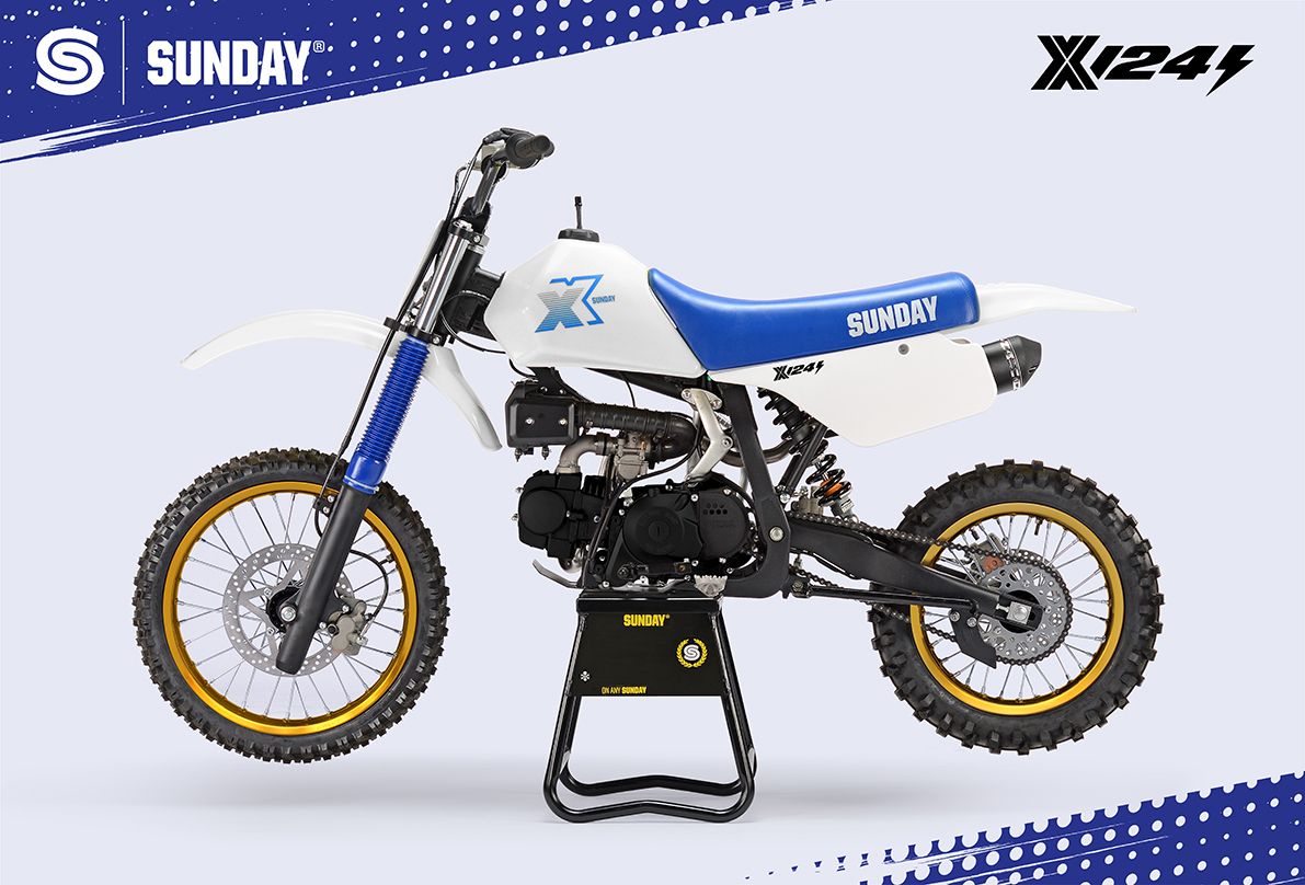 PIT BIKE - YCF SUNDAY X 124se SEMI AUTO BLANC 2026 - Image 3