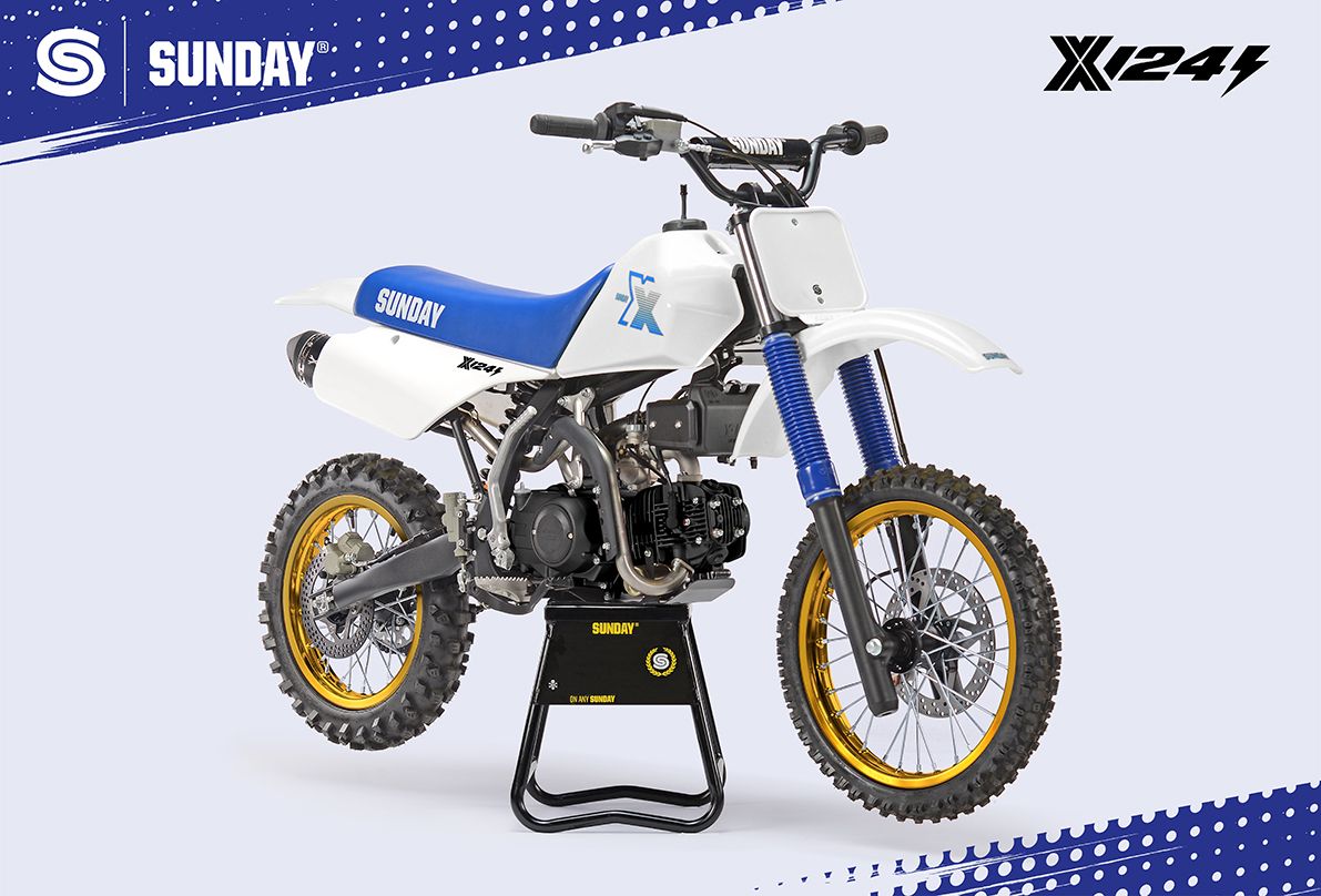 PIT BIKE - YCF SUNDAY X 124se SEMI AUTO BLANC 2026 - Image 4