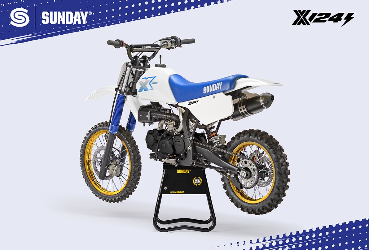 PIT BIKE - YCF SUNDAY X 124se SEMI AUTO BLANC 2026 - Image 5