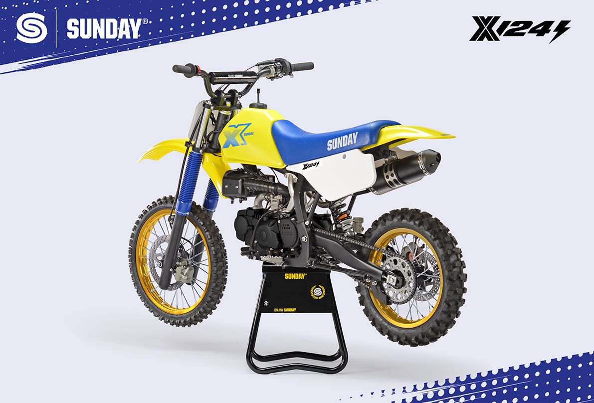 PIT BIKE - YCF SUNDAY X 124se SEMI AUTO JAUNE 2026 - Image 2