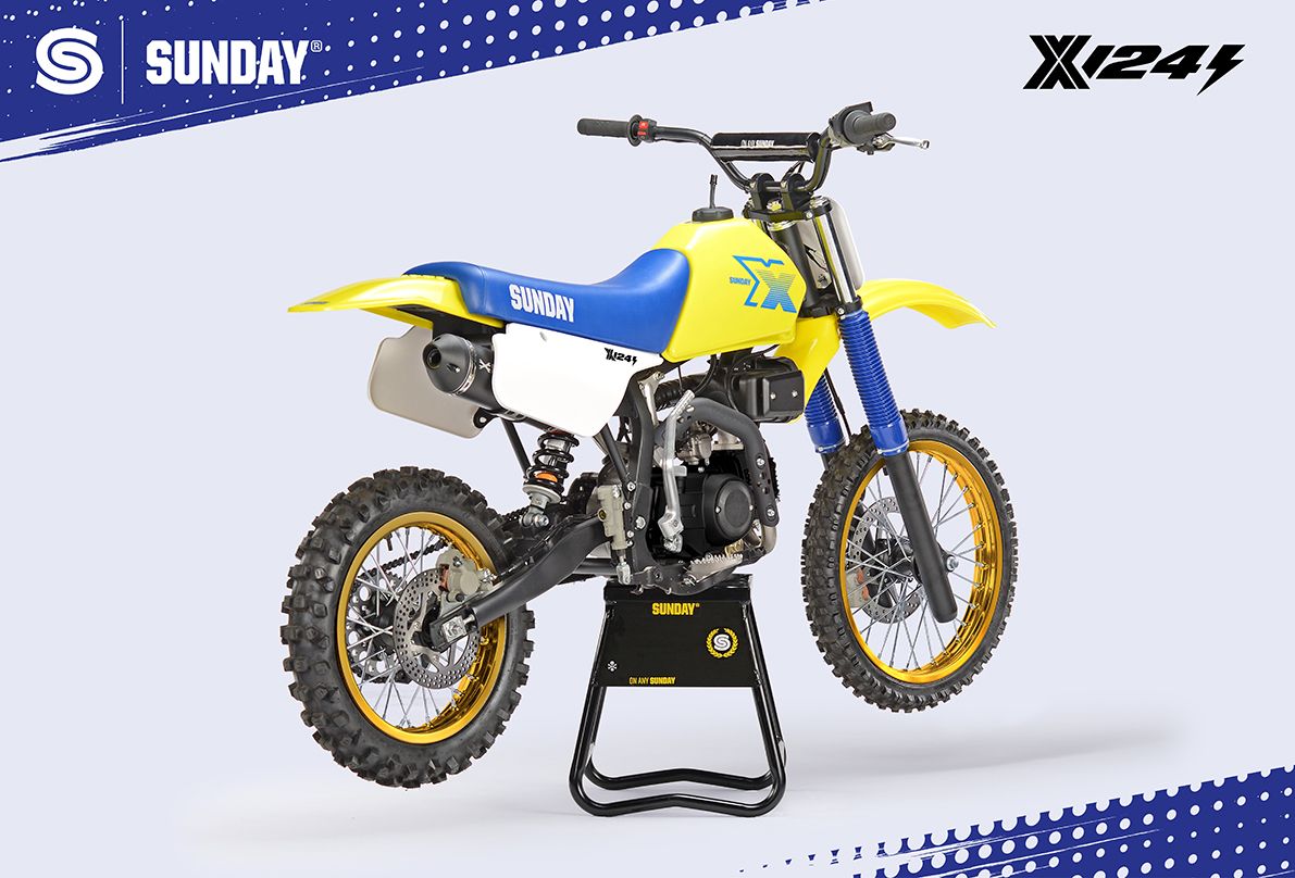PIT BIKE - YCF SUNDAY X 124se SEMI AUTO JAUNE 2026 - Image 3
