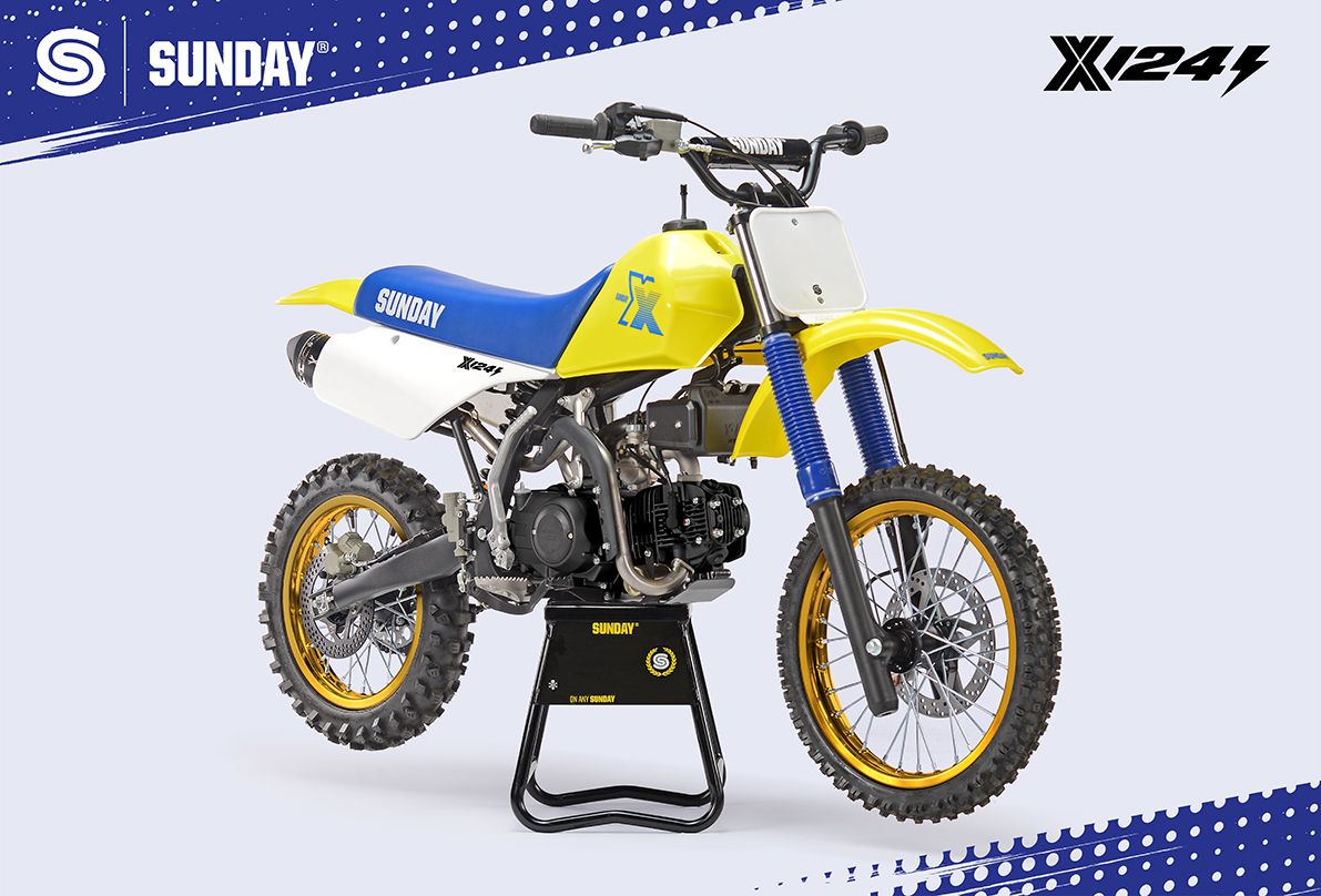 PIT BIKE - YCF SUNDAY X 124se SEMI AUTO JAUNE 2026 - Image 5