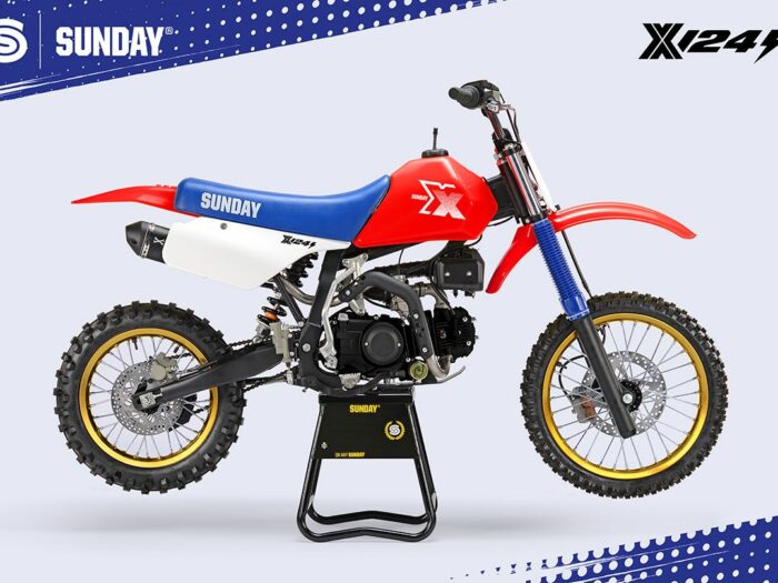 PIT BIKE - YCF SUNDAY X 124se SEMI AUTO ROUGE 2026