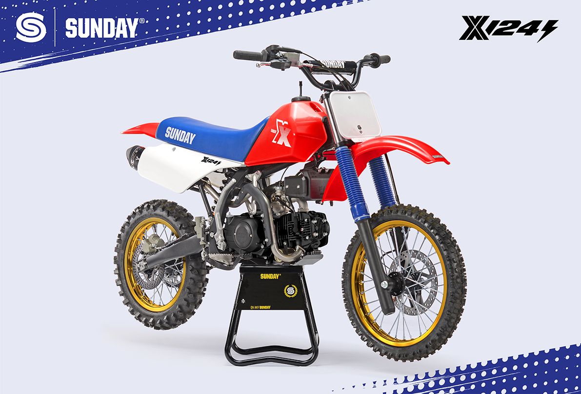PIT BIKE - YCF SUNDAY X 124se SEMI AUTO ROUGE 2026 - Image 2