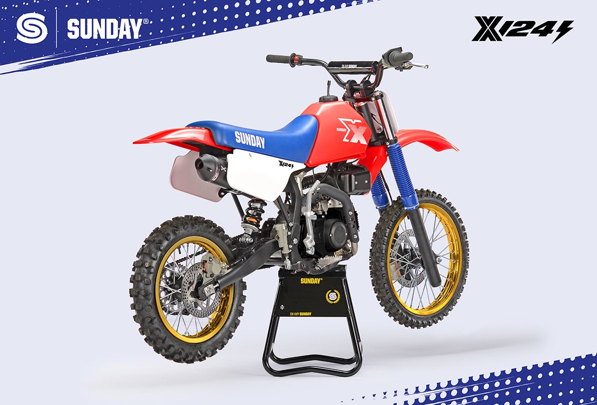 PIT BIKE - YCF SUNDAY X 124se SEMI AUTO ROUGE 2026 - Image 3