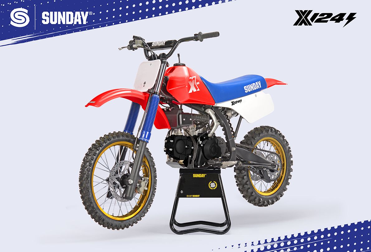 PIT BIKE - YCF SUNDAY X 124se SEMI AUTO ROUGE 2026 - Image 4