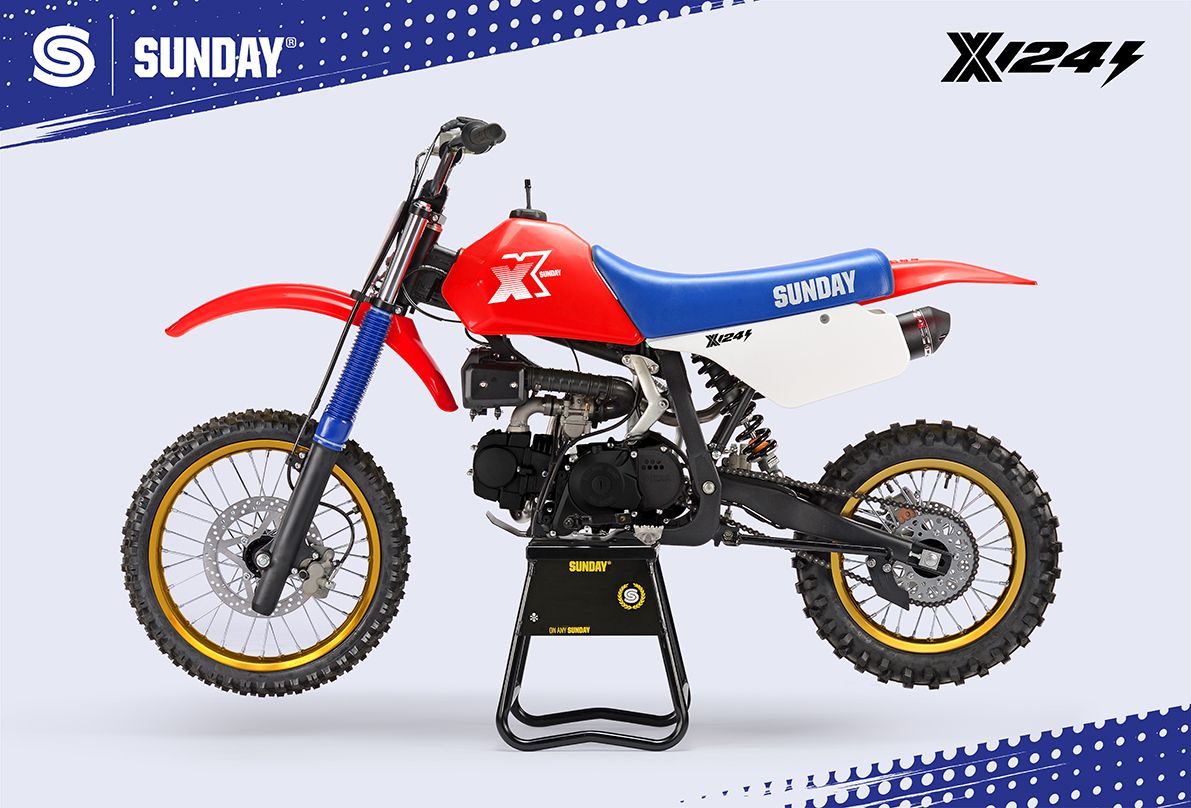 PIT BIKE - YCF SUNDAY X 124se SEMI AUTO ROUGE 2026 - Image 5