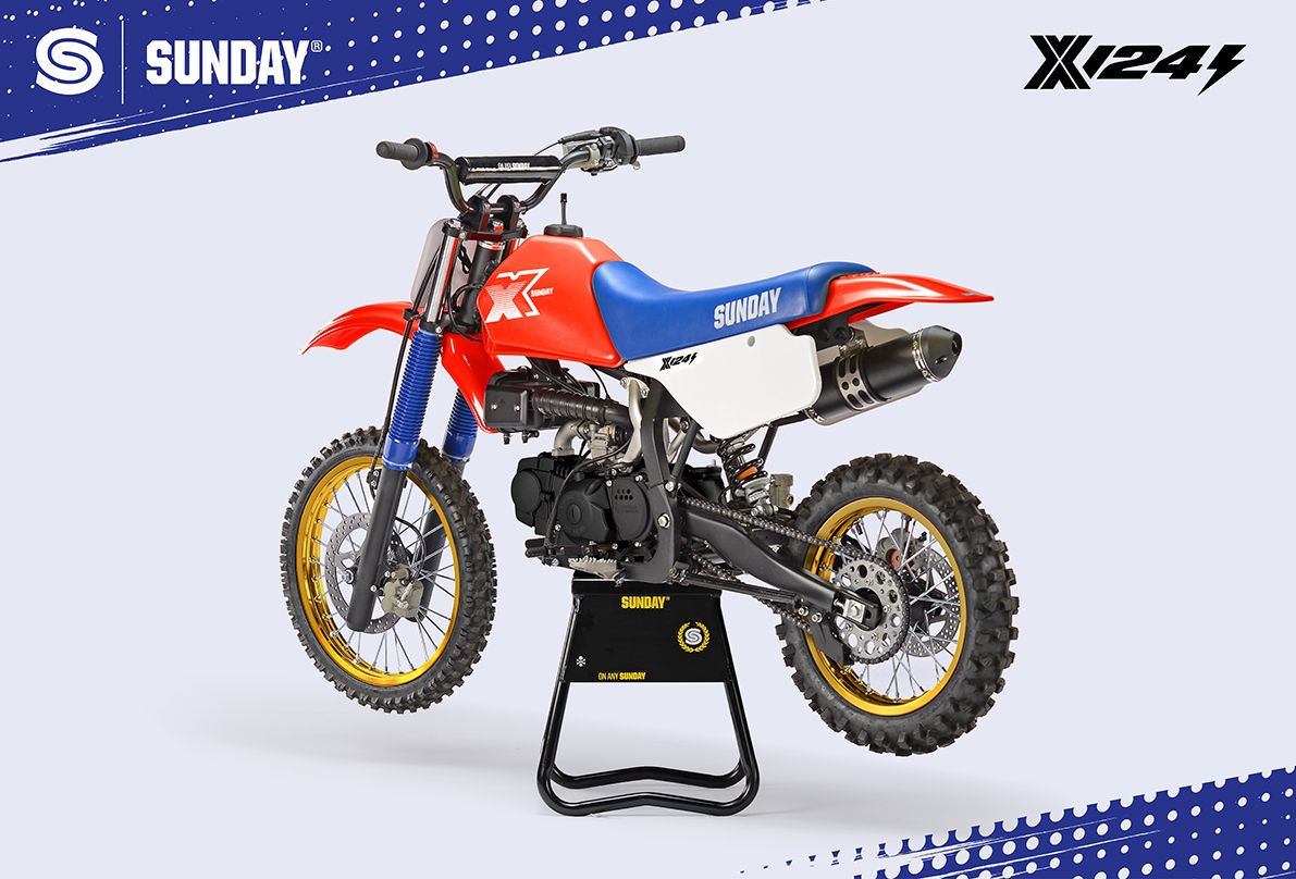 PIT BIKE - YCF SUNDAY X 124se SEMI AUTO ROUGE 2026 - Image 6